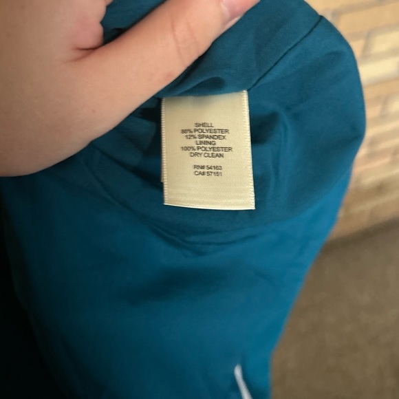 NWOT Eliza J Side Drape Laguna Crepe Cocktail Teal Blue Dress 8 - Picture 5 of 5